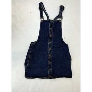 Denim Skirt Overall Dress Retro Y2K Skater Racerback Forever 21 - Size Small